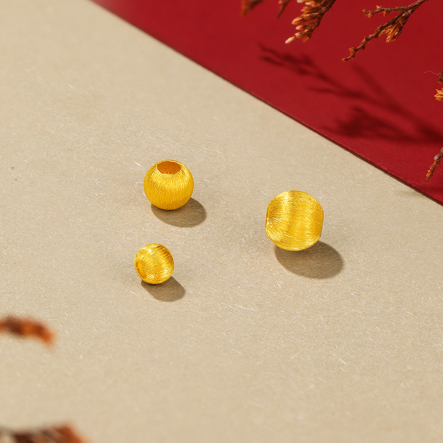 赛菲尔黄金珠子足金路路通单颗拉丝工艺转运珠手链吊坠小金珠配件,淘宝优惠券,粉丝福利购,淘宝优惠卷