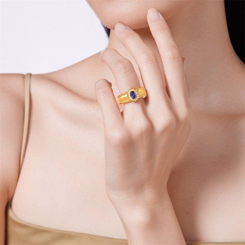 赛菲尔黄金戒指中古时光足金莫桑石鸽子蛋欧美范送女友生日礼物,淘宝优惠券,粉丝福利购,淘宝优惠卷