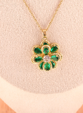 小众设计高级时尚耳圈耳扣铜镀14K金锆石耳环耳饰品跨境热销现货