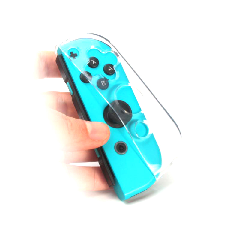 Switch手柄套JoyCon手柄tpu保护套NS手柄清水套软套充电握把支架-图1