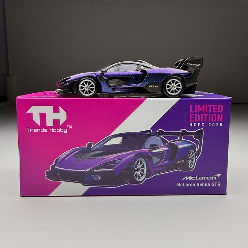 2025年杭州HEC展会限定 TH迈凯伦塞纳 GTR 1/64仿真合金汽车模型 - 图2