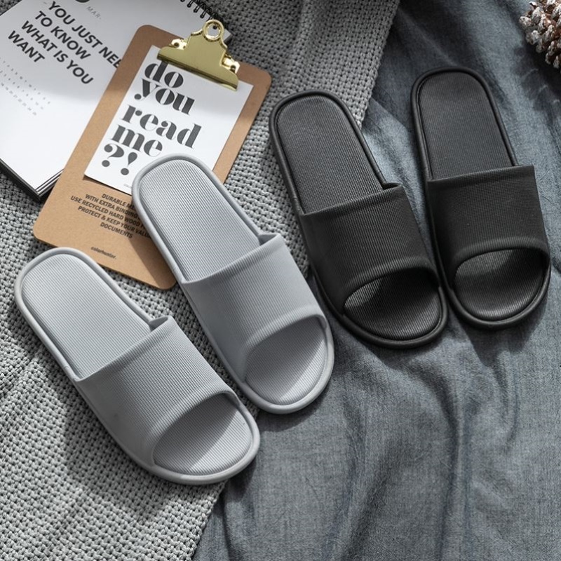 Home slippers men's summer indoor bathroom bath sandals 拖鞋 - 图2