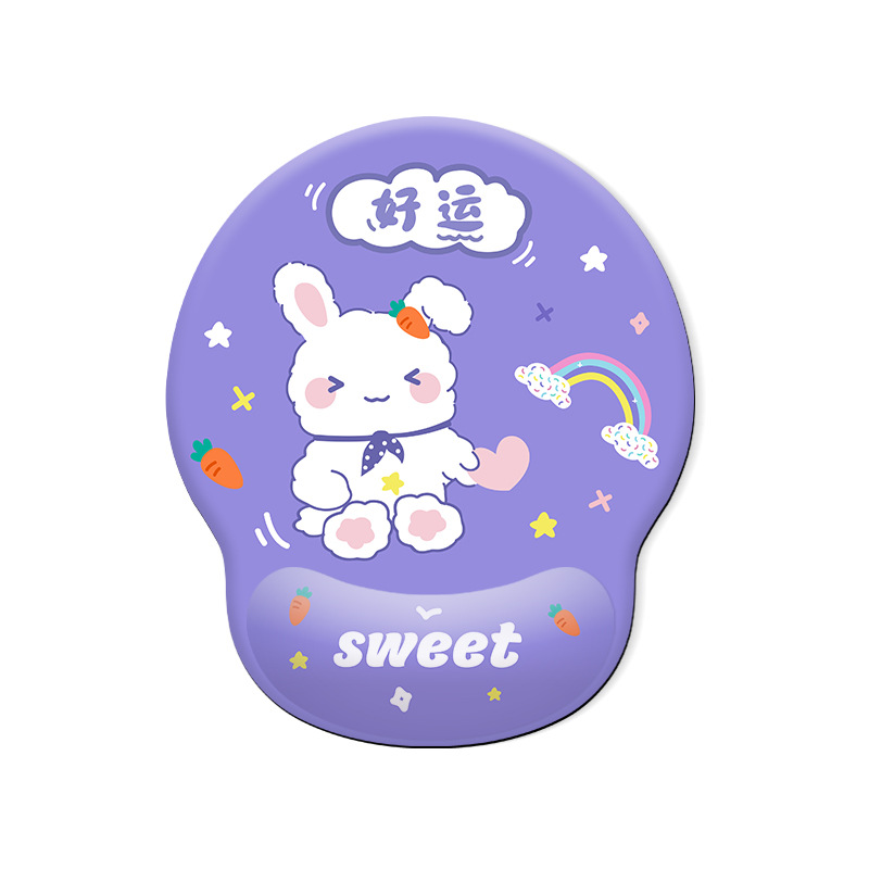 Cartoon wrist guard mouse pad可爱办公女生可爱硅胶护腕鼠标垫 - 图3