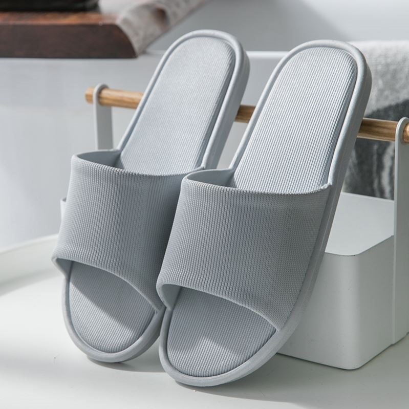 Home slippers men's summer indoor bathroom bath sandals 拖鞋 - 图1