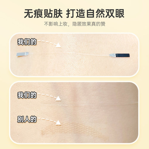 日本双眼皮贴自然隐形无痕双面埋线纤维条肿眼泡专用纳米双眼皮线 - 图2