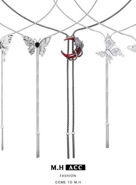 小众设计感项链可抽拉时尚风气质毛衣链女高级感长款秋冬项饰合集