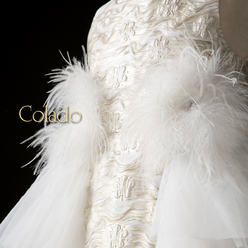 Colado高端定制女童公主裙晚礼服女儿童走秀主持人钢琴表演演出服 - 图2