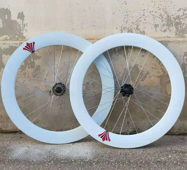 Promotional Pelin hub dead-flying 700c wheel set bicycle 70mm aluminum alloy solid gear set dead-flying front wheel rear wheel