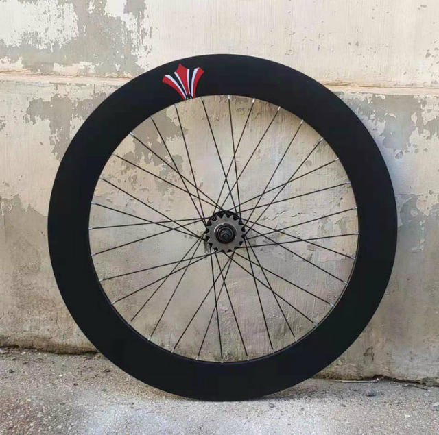 Promotional Pelin hub dead-flying 700c wheel set bicycle 70mm aluminum alloy solid gear set dead-flying front wheel rear wheel