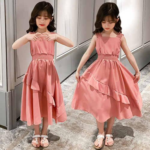 女童连衣裙夏装2021新款童装小女孩公主裙儿童夏季洋气仙女裙子潮