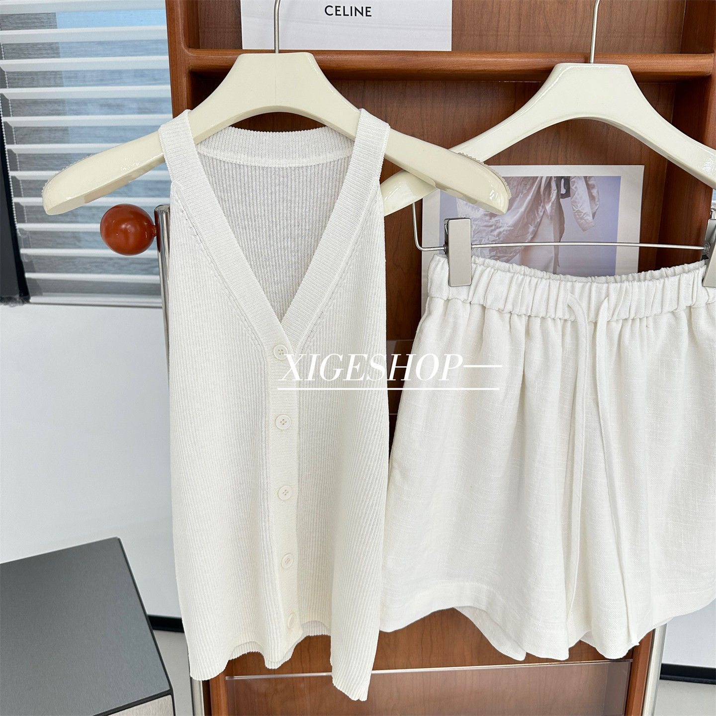 白色松紧腰抽绳亚麻短裤女夏小个子显瘦宽松a字老钱风休闲阔腿裤,淘宝优惠券,粉丝福利购,淘宝优惠卷