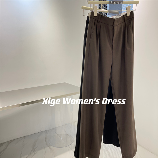 High waist Korean style other trousers woolen casual pants