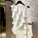French Pure Desire Ruffled Sleeveless Vest Women's Summer 2026 New Design Slim Hot Girl Irregular Top