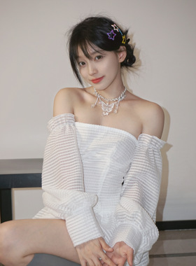 Starfire白色蝴蝶项链小众女