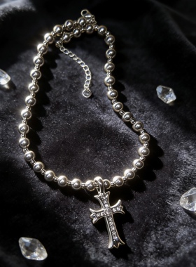 Starfire钛钢十字架项链情侣款