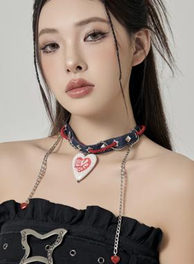 Starfire原创设计y2k锁骨链