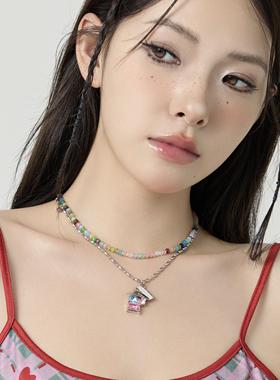 Starfire钛钢女锁骨链