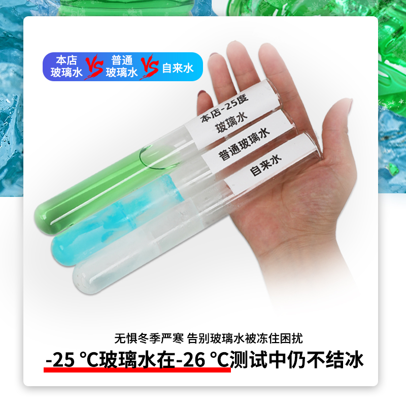 玻璃水汽车用春季防冻雨刮水雨刷液玻璃液去油膜强力去污四季通用 - 图1