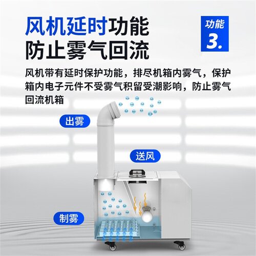 多乐信工业加湿器车间厂房喷雾超声波增湿机商用火锅果蔬保鲜雾化 - 图3