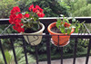 Rectangular balcony railing iron flower stand special price