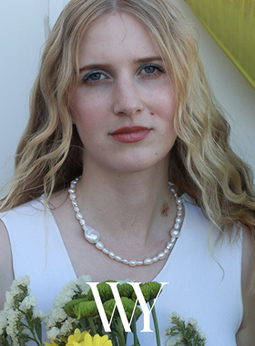 WY时尚情侣款天然海水大溪地异形巴洛克珍珠项链男轻奢时尚甜酷风