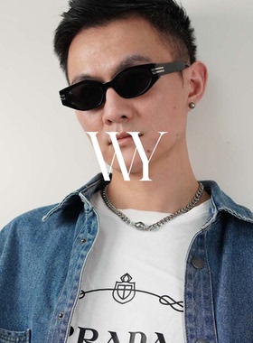 WY男女生同款钛钢古巴链大溪地巴洛克珍珠个性手链项链甜酷风