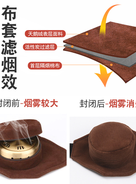 无烟加厚纯铜罐布套温灸器