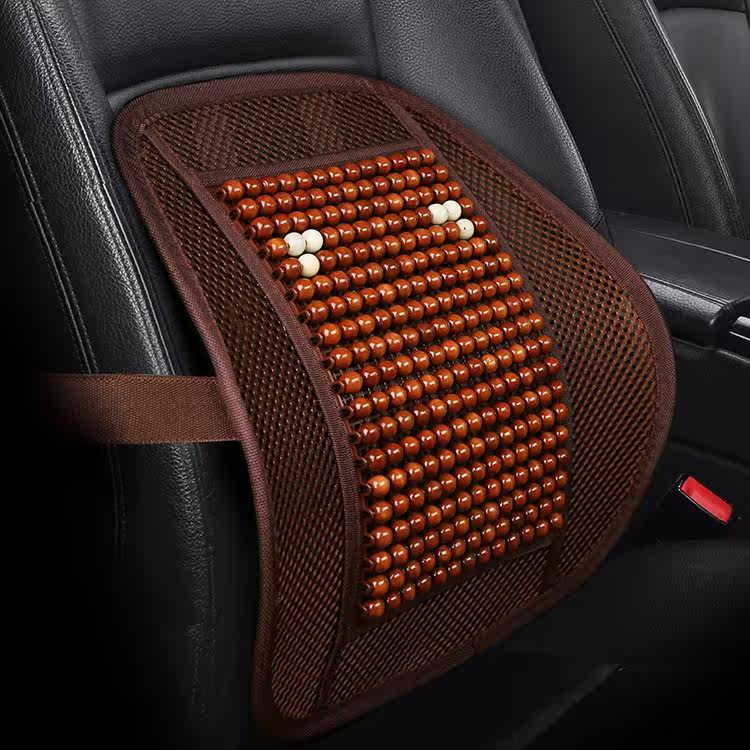 汽车腰靠护腰靠垫夏季透气木珠坐垫车用驾驶座腰托腰枕腰垫靠背垫,淘宝优惠券,粉丝福利购,淘宝优惠卷