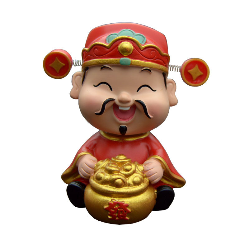 2025新款汽车摆件摇头财神爷高档车内饰品男士车载中控台装饰用品,淘宝优惠券,粉丝福利购,淘宝优惠卷