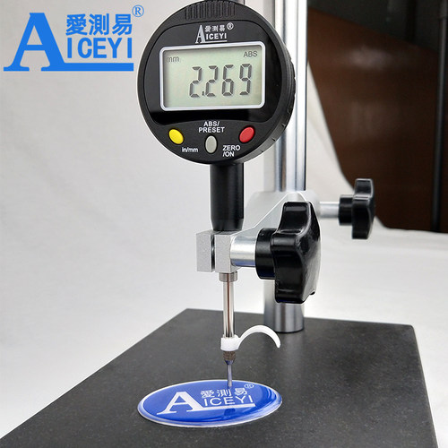 爱测易数显高度计电子深度规百分表千分表测量仪0-12.7-25.4-50mm - 图1