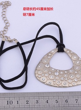 欧美饰品质感水晶项链甩卖厂