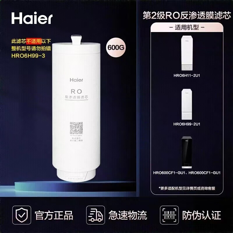 海尔净水器滤芯HRO10H06/11/22/77/79/88/99-2U1/1000CF1-图1