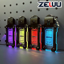 Blazing secret flasher functional key buckle Saibopunk led charging portable luminous 7 color discoloration lamp