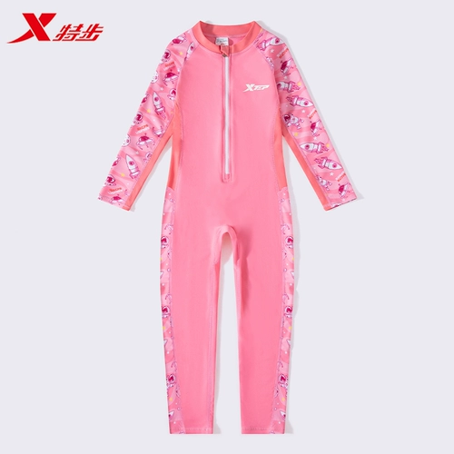 Xtep, детский купальник, профессиональный удерживающий тепло лонгслив, снаряжение, коллекция 2023, подходит для подростков