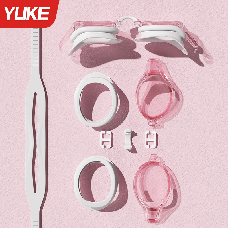 泳镜高清防水防雾女士专业近视度数游泳眼镜男潜水装备泳帽套装备