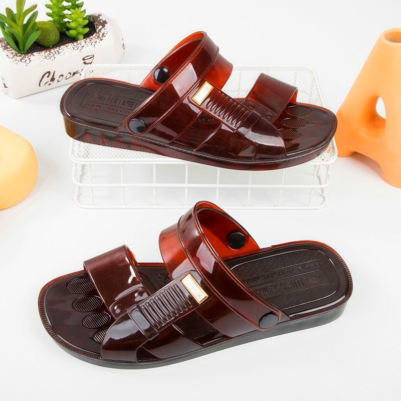 男士牛筋凉鞋拖鞋两用新款时尚复古防滑耐磨熟胶休闲防臭舒适拖鞋,淘宝优惠券,粉丝福利购,淘宝优惠卷