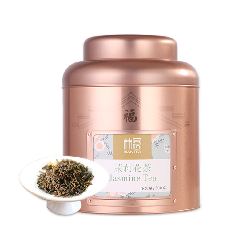 【顺丰】林恩新年福罐茉莉花茶横县茉莉花浓香型大份量全家桶500g