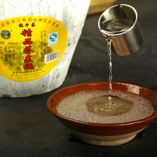 杭州特产三年陈50度高度荞麦烧坛装白酒纯粮食酒泡酒专用酒5L精品 - 图1