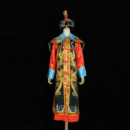 清朝皇帝服装皇上格格清朝皇后装龙袍万圣节演出服出租出售包邮 - 图3