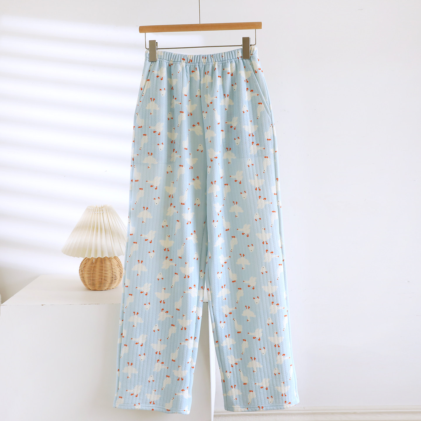 空气棉睡裤女长裤秋冬季三层加厚保暖夹棉家居裤可爱卡通睡衣裤,淘宝优惠券,粉丝福利购,淘宝优惠卷