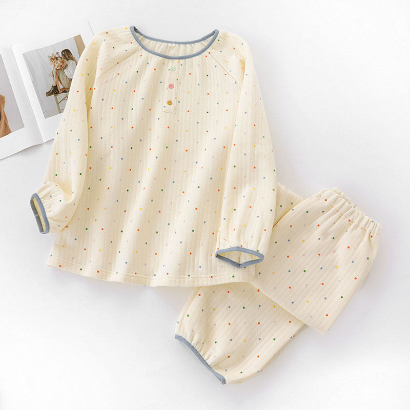 多彩糖豆睡衣女士春秋冬款夹棉加厚长袖空气棉可外穿家居服套装,淘宝优惠券,粉丝福利购,淘宝优惠卷