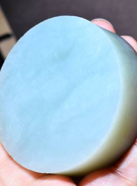 新疆的猫128克，超值满聚红皮顶细高青白玉籽料镯芯SBH215