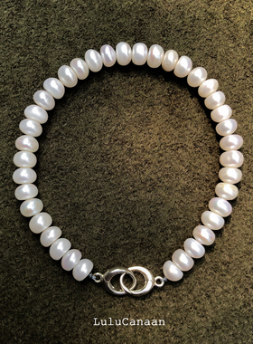 中性淡水珍珠小众原创手链