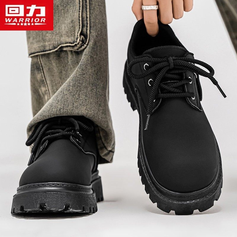 回力男鞋2025秋季新款男士大头皮鞋休闲德训鞋防臭潮流英伦工装鞋,淘宝优惠券,粉丝福利购,淘宝优惠卷