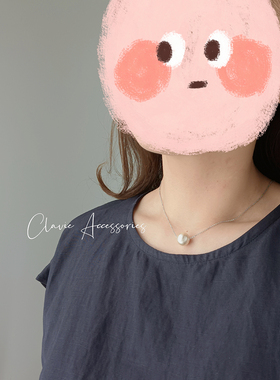 项链日系经典国产单颗天然棉花