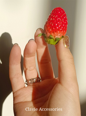 轻奢日系复古vintage戒指金色