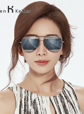 海伦凯勒胡歌同款小众设计感墨镜男款可配度数偏光近视太阳眼镜女