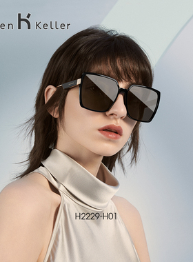 海伦凯勒情侣太阳镜女大框d家墨镜男防紫外线偏光近视带度数H2229