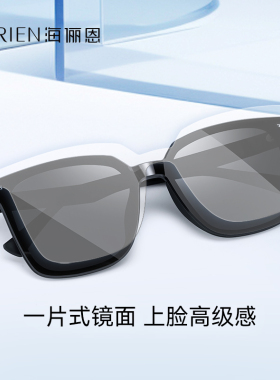 海俪恩太阳镜男女款潮流框明星同款黑超遮阳防晒墨镜防紫外线8310