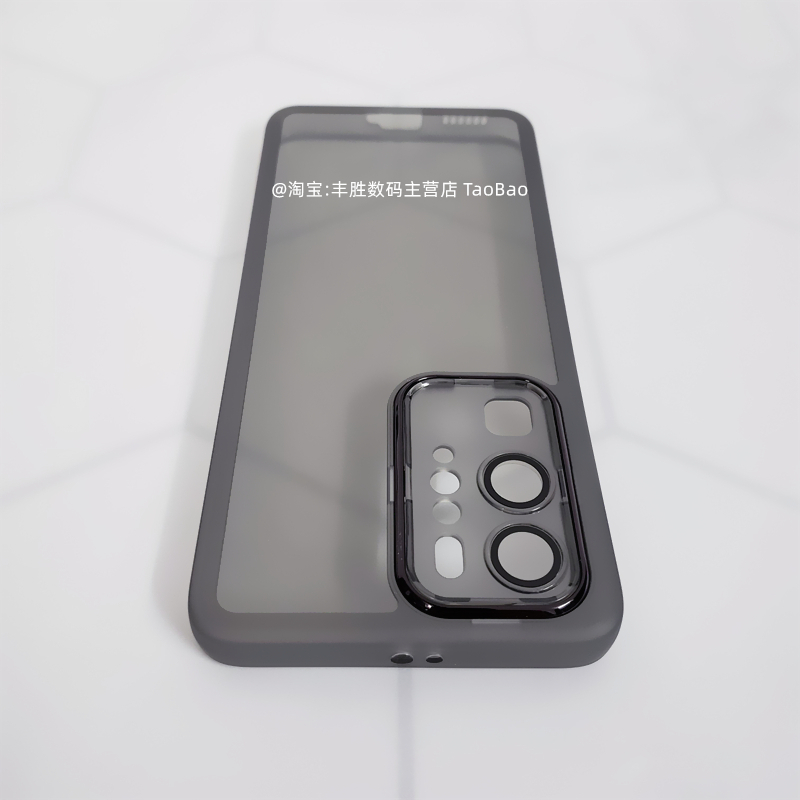 适用华为P40手机壳P40Pro+保护套硅胶ELS-AN00半透黑透白自带镜头膜防摔防滑ANA直角边磨砂软壳男女新款 - 图3